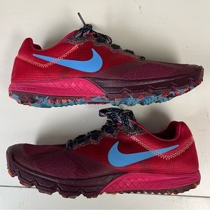 Nike Shoes Womens 8 Air Zoom Wildhorse 2 Running Sneakers Red 654442-600